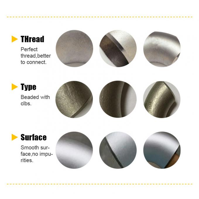 শিল্প C71500 পাইপ ফিটিং দীর্ঘ ব্যাসার্ধ 90 ডিগ্রী একঘেয়ে 90 ডিগ্রী কোমর দৃঢ় 1