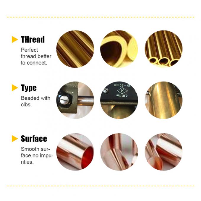 ধাতু ASME B151 70/30 90/10 C70600 C71500 তামা নিকেল টিউব 2