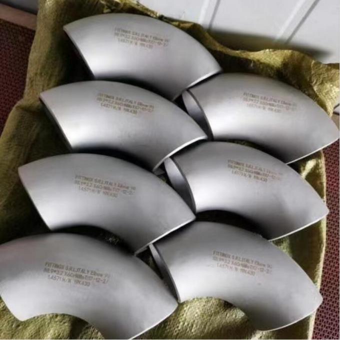 METAL B363-WPT12 SMLS LR BW ASME-B16.9 SCH80 1" স্টেইনলেস স্টীল পাইপ ফিটিং 90 দীর্ঘ ব্যাসার্ধ ডিগ্রী কনুই 2