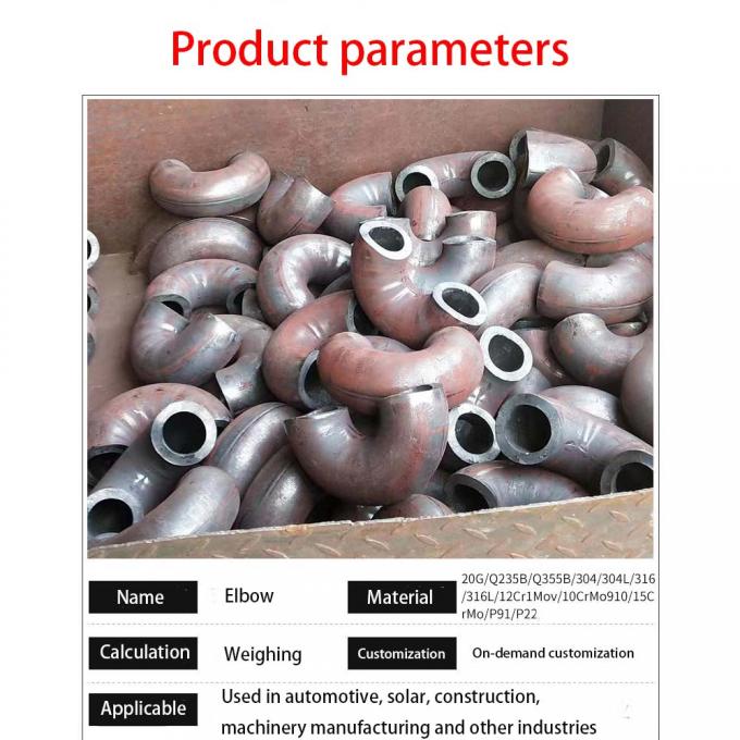 দ্রুত শিপিং Butt ঢালাই দীর্ঘ ব্যাসার্ধ 90 ডিগ্রী কনুই ASME পাইপ ফিটিং 3