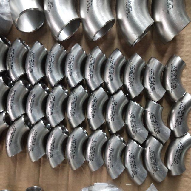 METAL B363-WPT12 SMLS LR BW ASME-B16.9 SCH80 1" স্টেইনলেস স্টীল পাইপ ফিটিং 90 দীর্ঘ ব্যাসার্ধ ডিগ্রী কনুই 3