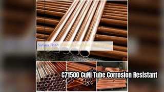 C71500 CuNi 70 30 বিজোড় টিউব উচ্চ জারা প্রতিরোধের