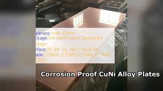 CuNi 90 10 এবং 70 30 অ্যালয় প্লেট জারা প্রমাণ
