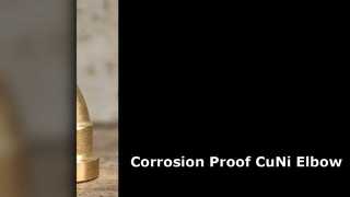 CuNi C70600 90 ডিগ্রী কনুই উচ্চ চাপ সমুদ্রের জল ফিটিং