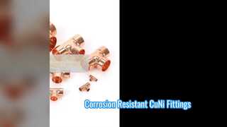 ASTM B466 C70600 CuNi 90 10 সমান টি মেরিন ফিটিং