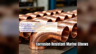 ASTM B466 CuNi 90 10 সামুদ্রিক পাইপিং সিস্টেমের জন্য কনুই
