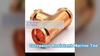 CuNi 90 10 সমান Tee সমুদ্রের জলের জারা প্রতিরোধী ফিটিং