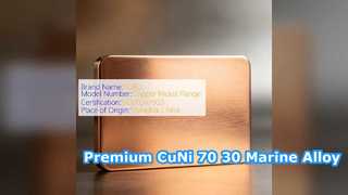 CuNi 70 30 হিট এক্সচেঞ্জারদের জন্য মেরিন গ্রেড অ্যালয় শীট