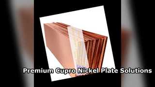 উচ্চ মানের C70600 C71500 Cupro নিকেল প্লেট সমাধান