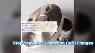 CuNi 70 30 নকল ফ্ল্যাঞ্জ সমুদ্রের জল ক্ষয় প্রতিরোধী