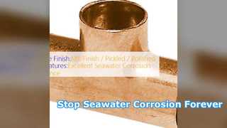 মেরিন গ্রেড CuNi 90 10 সমান Tee জারা প্রতিরোধী পাইপ