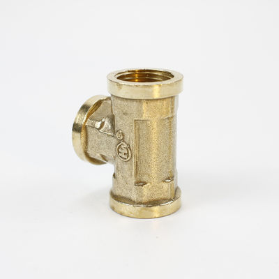 Threaded CuNi Equal Tee Water Pipe Connector Industrial Corrosion Resistant Fitting