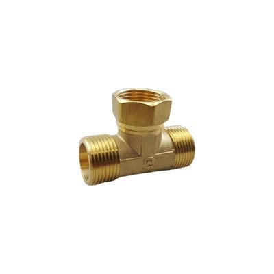 Threaded CuNi Equal Tee Water Pipe Connector Industrial Corrosion Resistant Fitting