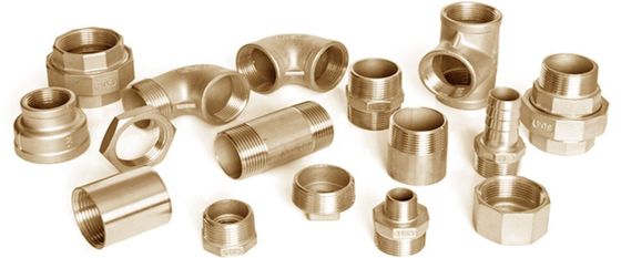 DN20 Threaded Copper Nickel Equal Tee Anti-Corrosion Cupro Nickel Equal Tee for Industrial Water Pipe