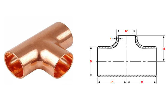 0.5 Lbs Reducing Tee Fitting Pipe Connector for 3000 Psi and 400°F Applications