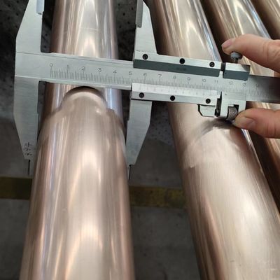 ASTM B466 C71500 CuNi 70/30 কপার নিকেল সিমলেস পাইপ অ্যান্টি-কোরাসন টিউব