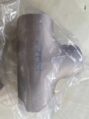 UNS C71500 SMLS DN 200x100 টার্গেট Tee CuNi 9010 3 х 2.5 মিমি বাট ওয়েল্ডিং ফিটিং