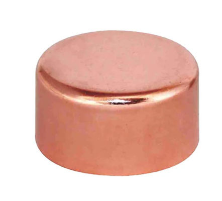 Customized Size Copper Pipe Cap with 150 PSI Pressure Rating and Polished Finish for Secure Protection