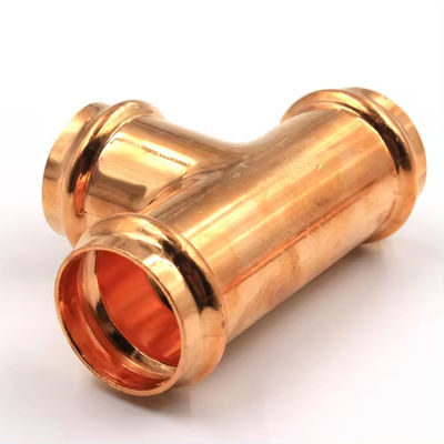 CuNi 90/10 Equal Tee ASTM B466 C70600, Seawater Corrosion Resistant Marine Pipe Fitting