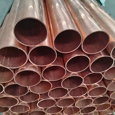 ASTM B111 CuNi 90/10 সিমলেস টিউব ±0.1 মিমি টলারেন্স ব্রাশড ফিনিশ কাস্টম সাইজ