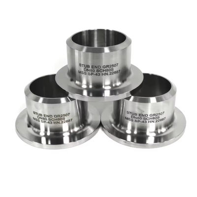 Forged Carbon Steel Stub End ASME B16.9 3000 PSI High Strength Pipe Fitting Connector