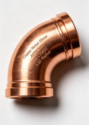 ASME B16.9 CuNi 90/10 Copper Nickel Elbow Seawater Proof Buttweld Fitting Marine Grade