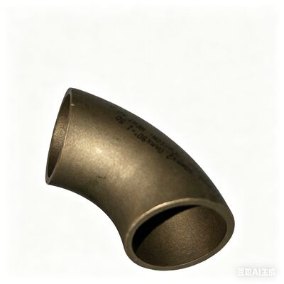 CuNi 70/30 কপার নিকেল কনুই, ক্ষয় প্রতিরোধী 90° LR ASME B16.9 বাট ওয়েল্ড পাইপ ফিটিং