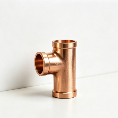 C70600 Copper Nickel Equal Tee with NPT/BSP Thread DN20 Corrosion Proof Pipe Adapter Fitting