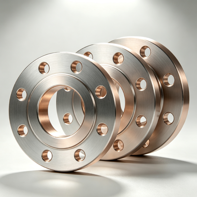 Yellow Coated Slip On Copper Nickel Flange Marine Corrosion Resistant CuNi Flange ASME B16.5